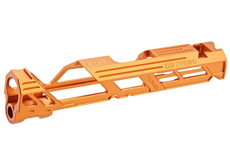 Dr.Black Type 901S Aluminum Slide For Tokyo Marui Hi Capa 4.3 GBB Airsoft Pistol (Orange)