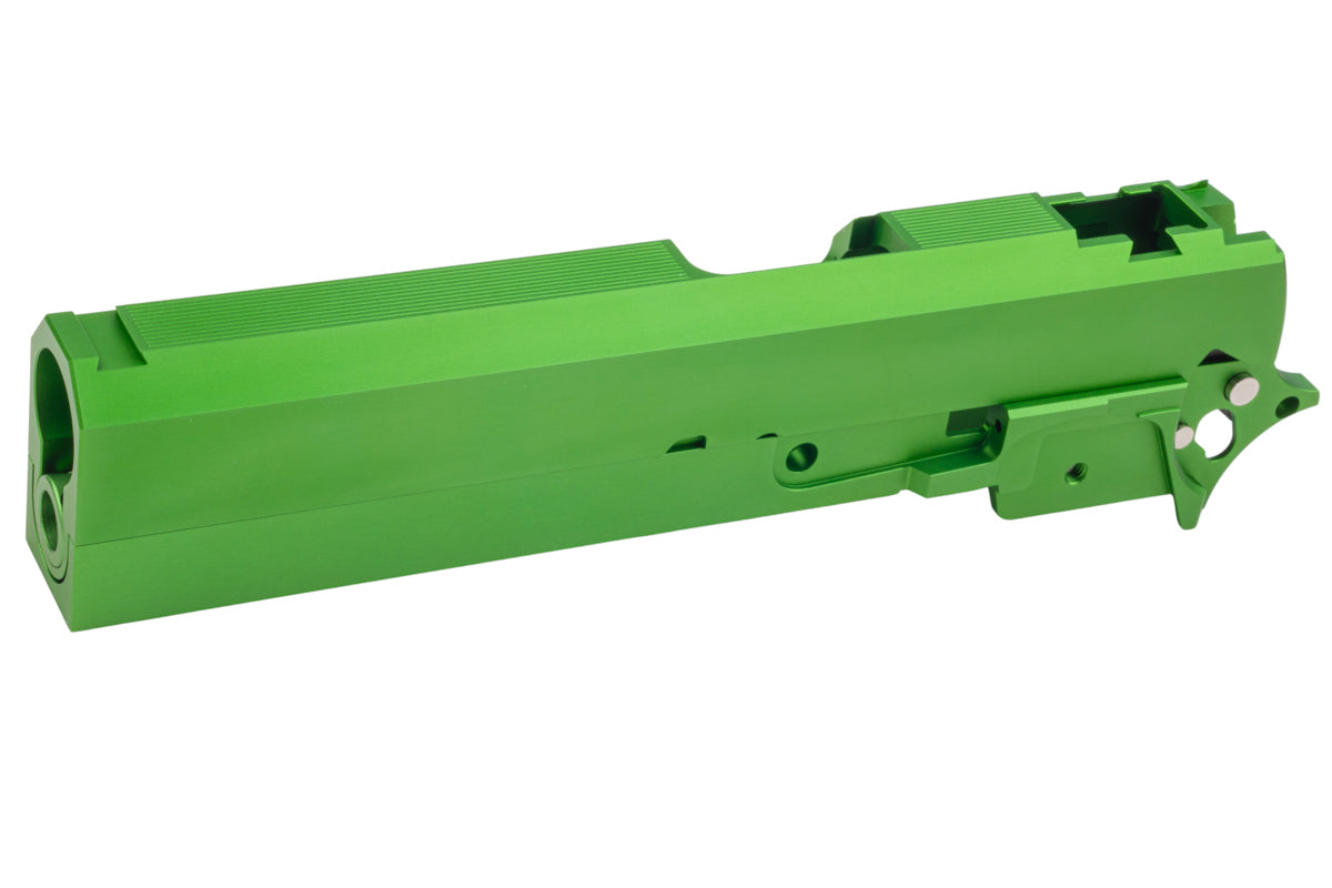 Dr. Black Aluminum Slide & Frame Kit For Tokyo Marui Hi Capa 5.1 GBB Airsoft (Type CLEAN/ Green)