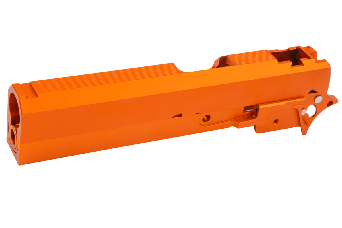 Dr. Black Aluminum Slide & Frame Kit For Tokyo Marui Hi Capa 5.1 GBB Airsoft (Type CLEAN/ Orange)