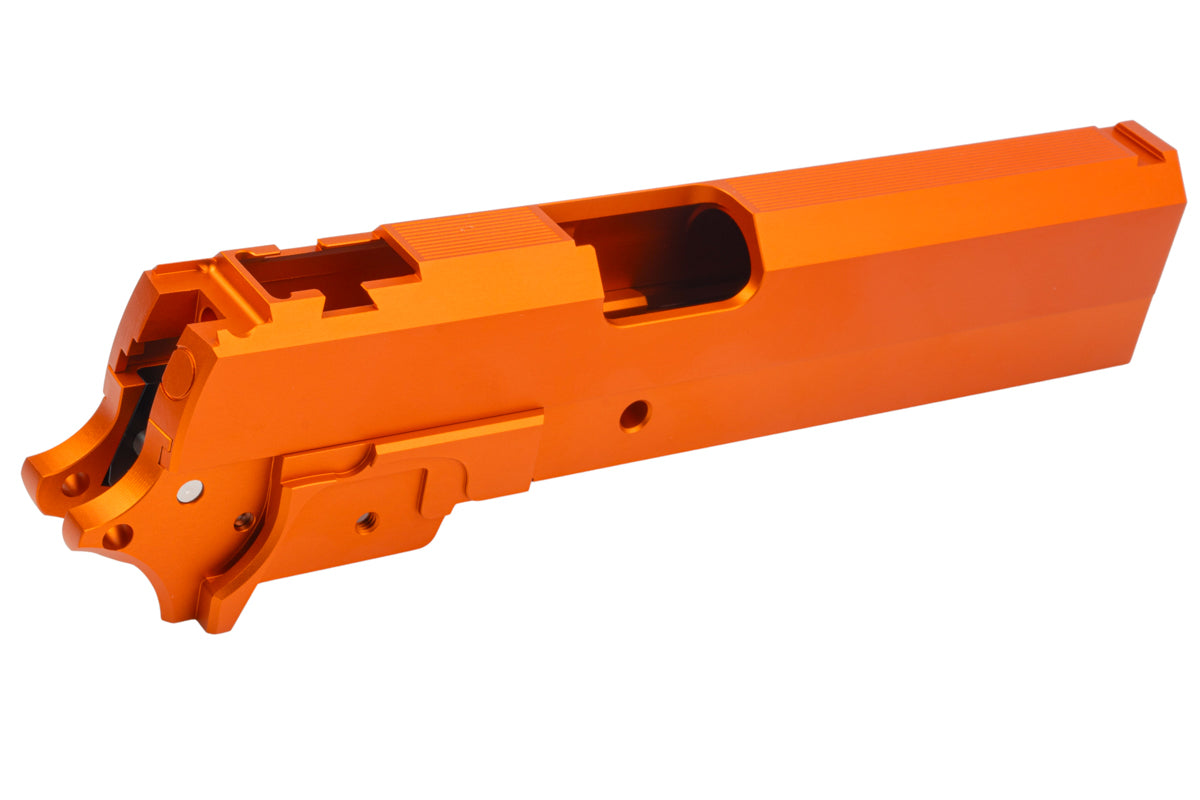 Dr. Black Aluminum Slide & Frame Kit For Tokyo Marui Hi Capa 5.1 GBB Airsoft (Type CLEAN/ Orange)