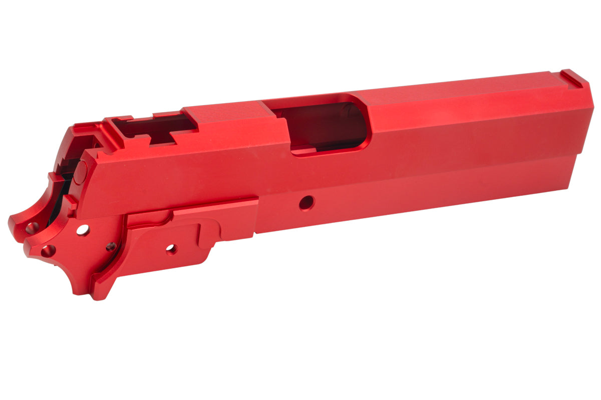 Dr. Black Aluminum Slide & Frame Kit For Tokyo Marui Hi Capa 5.1 GBB Airsoft (Type CLEAN/ Red)