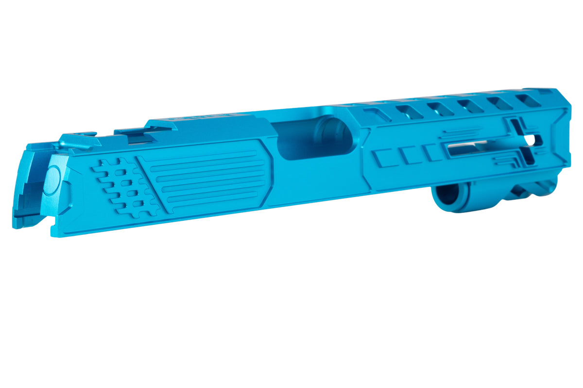 Dr. Black Aluminum 'Royal' Slide For Tokyo Marui Hi Capa 5.1 GBB Airsoft (Aqua)