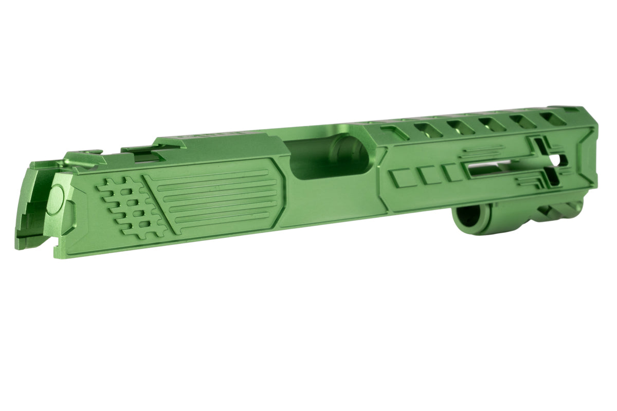 Dr. Black Aluminum 'Royal' Slide For Tokyo Marui Hi Capa 5.1 GBB Airsoft (Green)