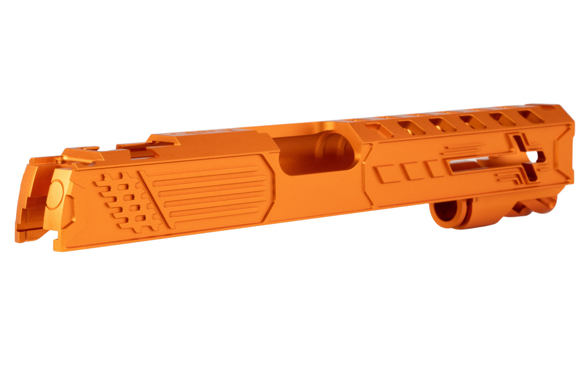 Dr. Black Aluminum 'Royal' Slide For Tokyo Marui Hi Capa 5.1 GBB Airsoft (Orange)