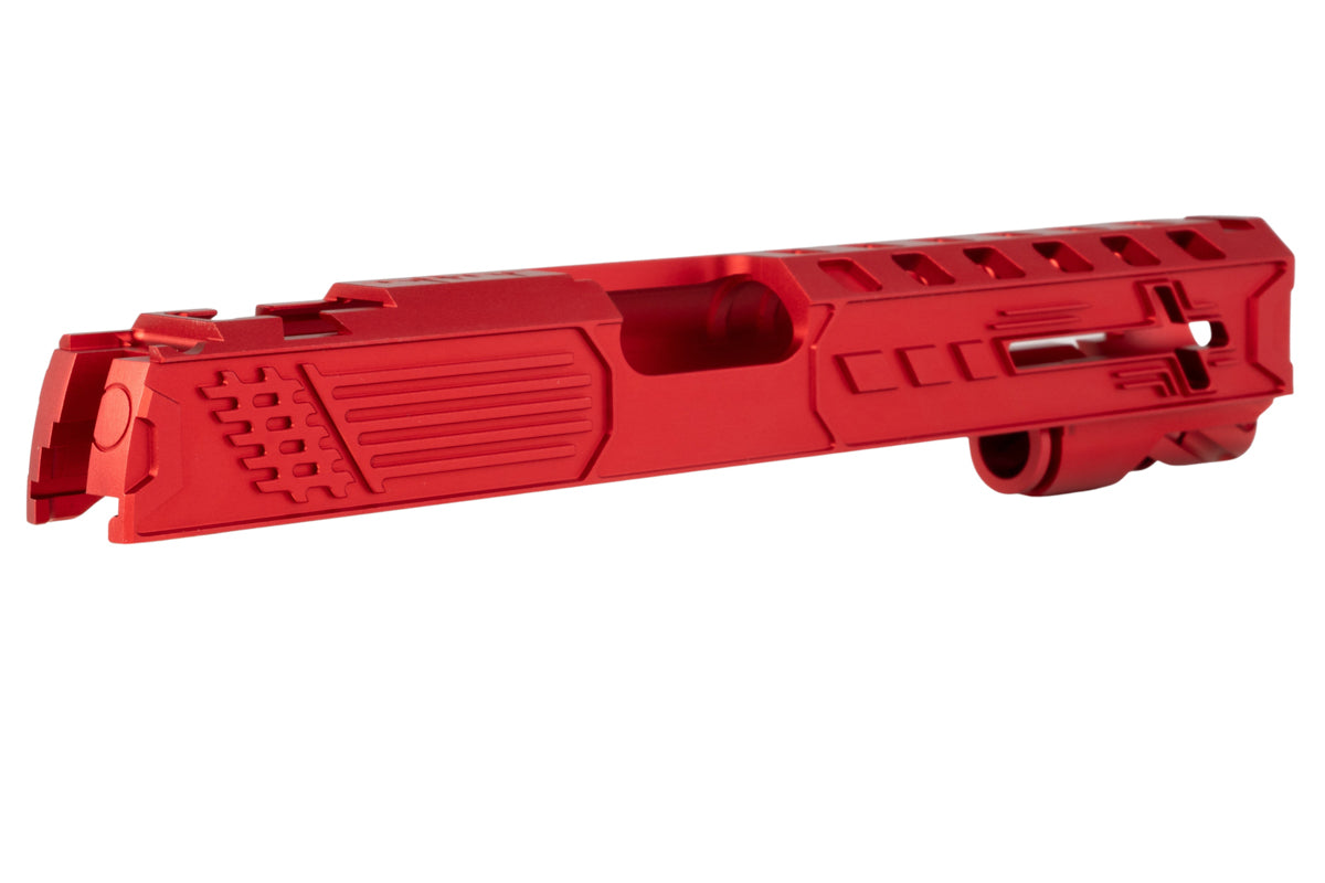 Dr. Black Aluminum 'Royal' Slide For Tokyo Marui Hi Capa 5.1 GBB Airsoft (Red)