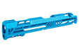 Dr. Black Aluminum Slide w/ illuminated Front Sight For Tokyo Marui Hi Capa 5.1 GBB Airsoft (Type V/ Aqua)
