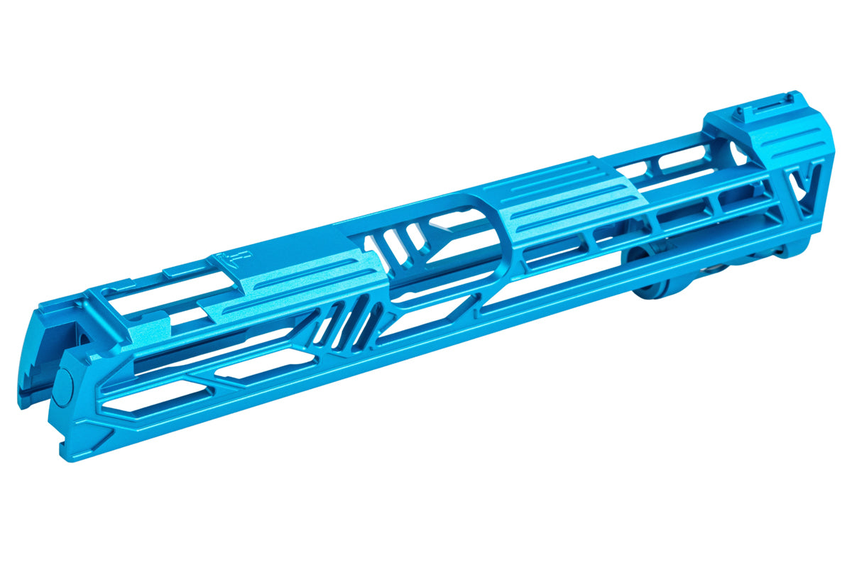 Dr. Black Aluminum Slide w/ illuminated Front Sight For Tokyo Marui Hi Capa 5.1 GBB Airsoft (Type V/ Aqua)