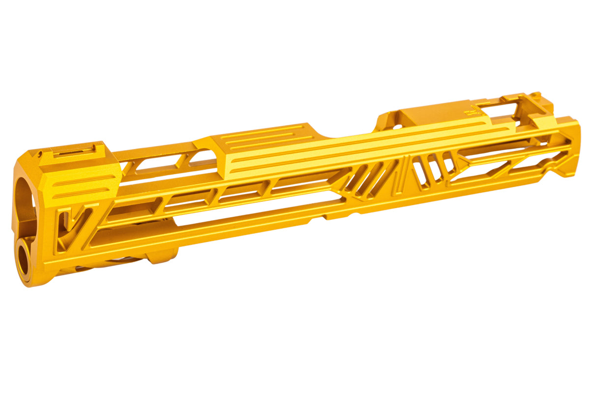 Dr. Black Aluminum Slide w/ illuminated Front Sight For Tokyo Marui Hi Capa 5.1 GBB Airsoft (Type V/ Gold)