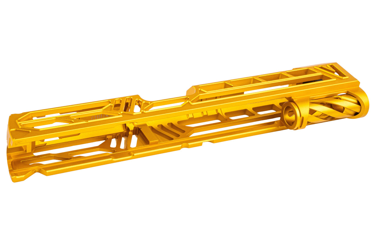Dr. Black Aluminum Slide w/ illuminated Front Sight For Tokyo Marui Hi Capa 5.1 GBB Airsoft (Type V/ Gold)