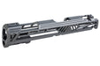 Dr. Black Aluminum Slide w/ illuminated Front Sight For Tokyo Marui Hi Capa 5.1 GBB Airsoft (Type V/ Grey)