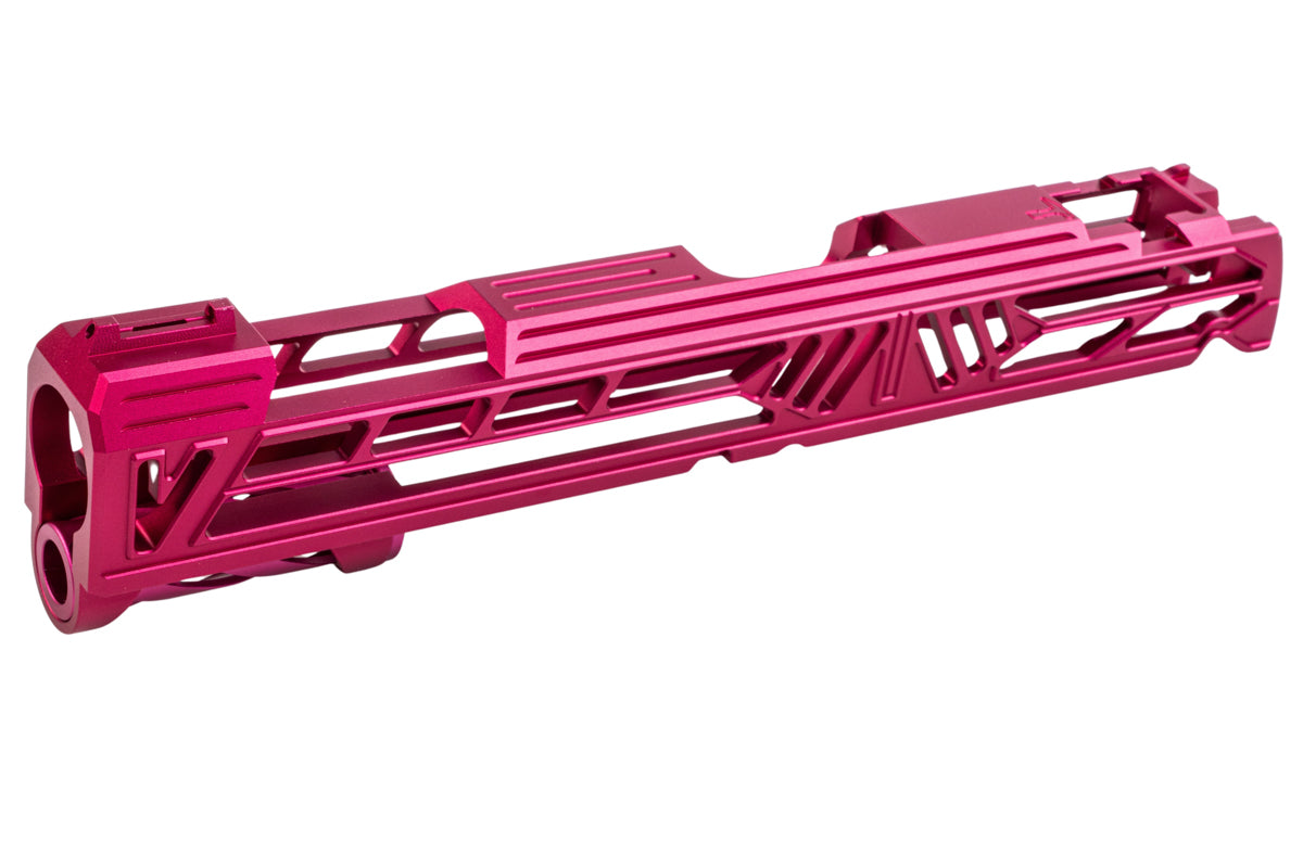 Dr. Black Aluminum Slide w/ illuminated Front Sight For Tokyo Marui Hi Capa 5.1 GBB Airsoft (Type V/ Magenta)