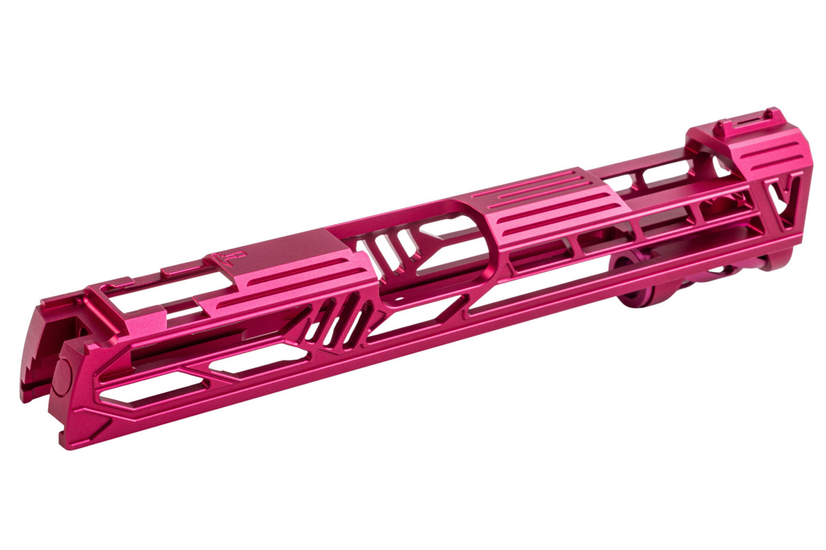 Dr. Black Aluminum Slide w/ illuminated Front Sight For Tokyo Marui Hi Capa 5.1 GBB Airsoft (Type V/ Magenta)