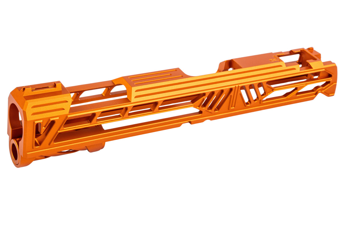 Dr. Black Aluminum Slide w/ illuminated Front Sight For Tokyo Marui Hi Capa 5.1 GBB Airsoft (Type V/ Orange)