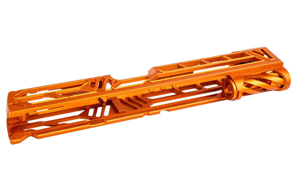 Dr. Black Aluminum Slide w/ illuminated Front Sight For Tokyo Marui Hi Capa 5.1 GBB Airsoft (Type V/ Orange)