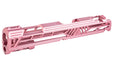 Dr. Black Aluminum Slide w/ illuminated Front Sight For Tokyo Marui Hi Capa 5.1 GBB Airsoft (Type V/ Pink)