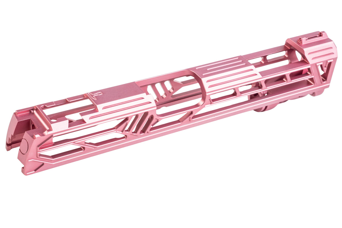 Dr. Black Aluminum Slide w/ illuminated Front Sight For Tokyo Marui Hi Capa 5.1 GBB Airsoft (Type V/ Pink)