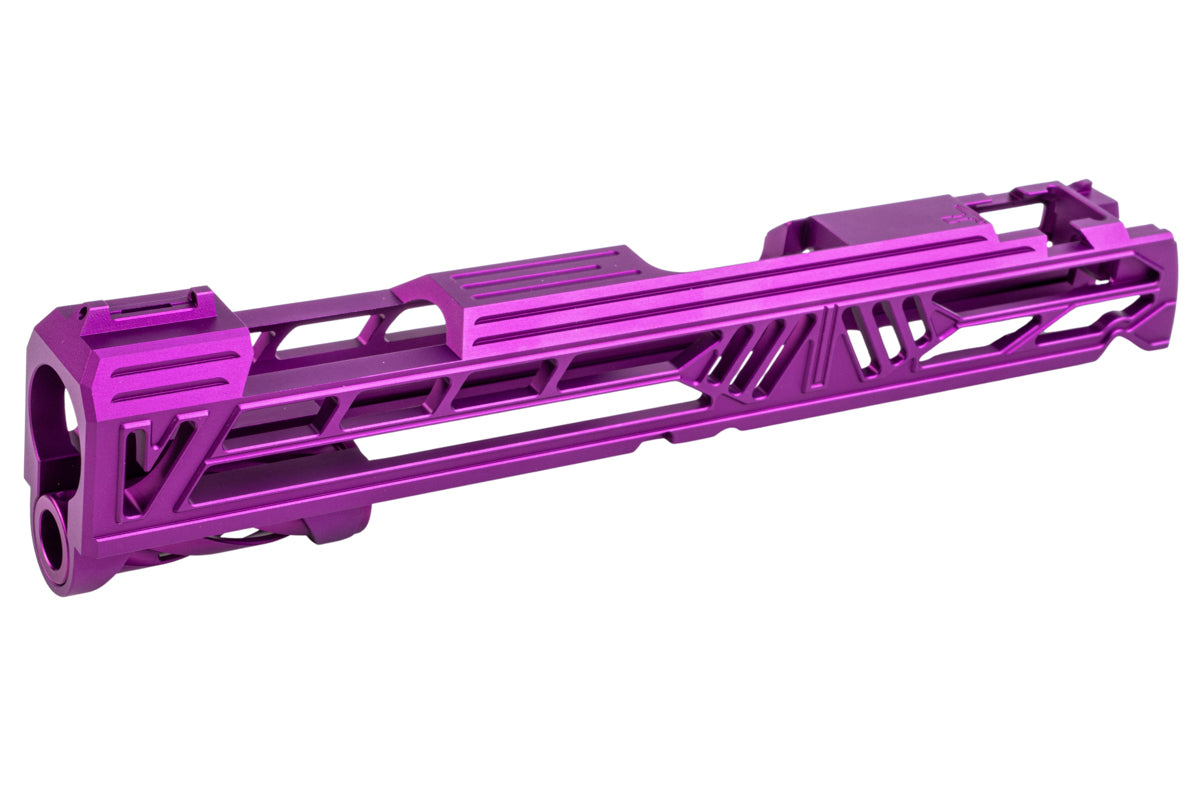 Dr. Black Aluminum Slide w/ illuminated Front Sight For Tokyo Marui Hi Capa 5.1 GBB Airsoft (Type V/ Purple)