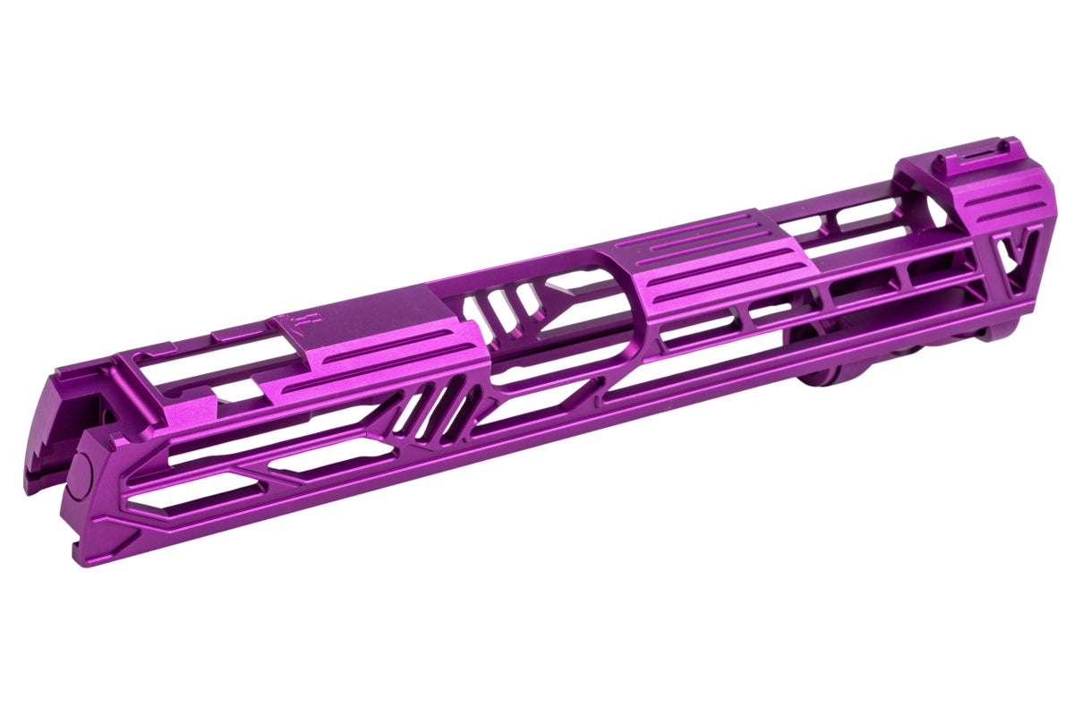 Dr. Black Aluminum Slide w/ illuminated Front Sight For Tokyo Marui Hi Capa 5.1 GBB Airsoft (Type V/ Purple)
