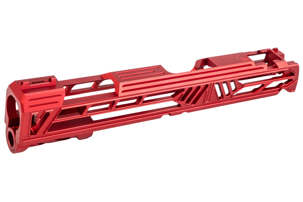 Dr. Black Aluminum Slide w/ illuminated Front Sight For Tokyo Marui Hi Capa 5.1 GBB Airsoft (Type V/ Red)