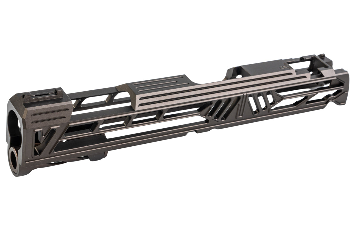 Dr. Black Aluminum Slide w/ illuminated Front Sight For Tokyo Marui Hi Capa 5.1 GBB Airsoft (Type V/ Tan)