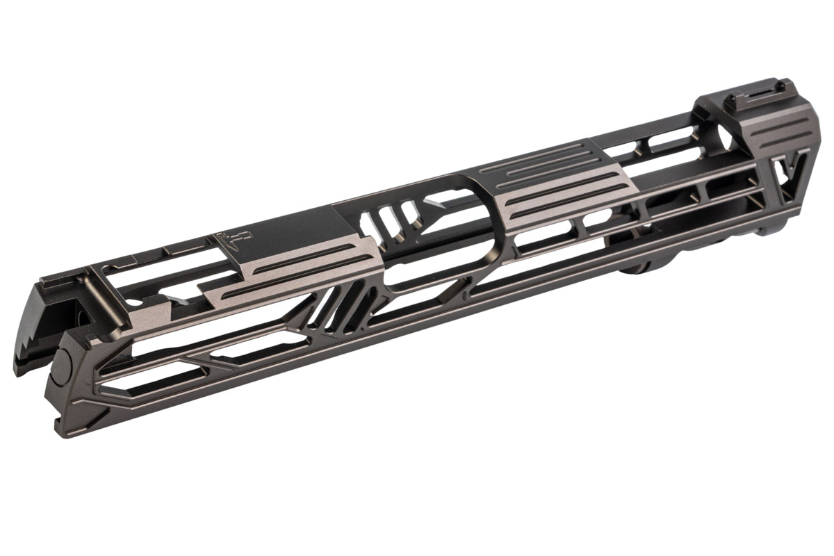 Dr. Black Aluminum Slide w/ illuminated Front Sight For Tokyo Marui Hi Capa 5.1 GBB Airsoft (Type V/ Tan)