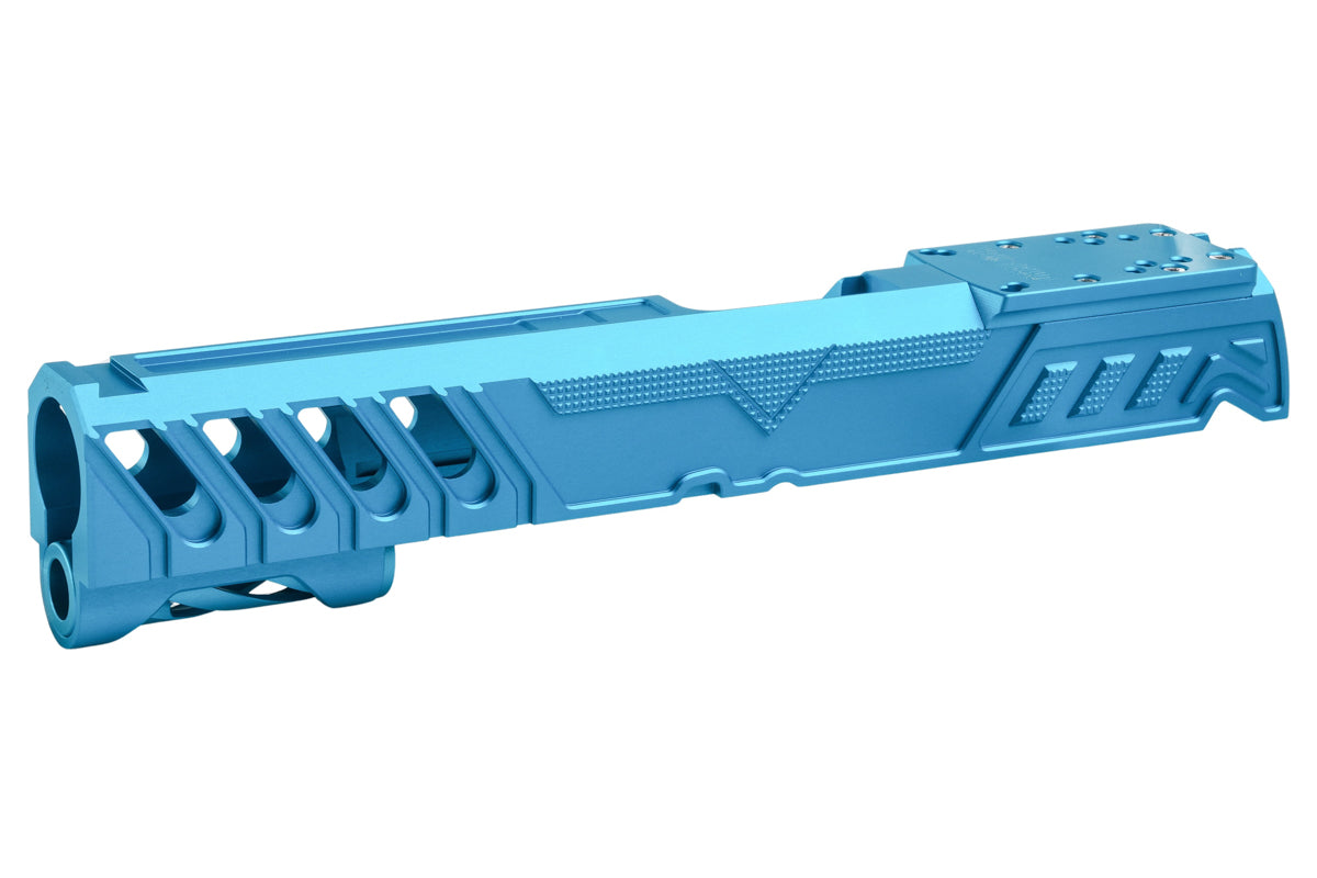 Dr. Black Aluminum Type W Optics Ready Slide For Tokyo Marui Hi Capa 5.1 GBB Airsoft Pistol (Aqua)