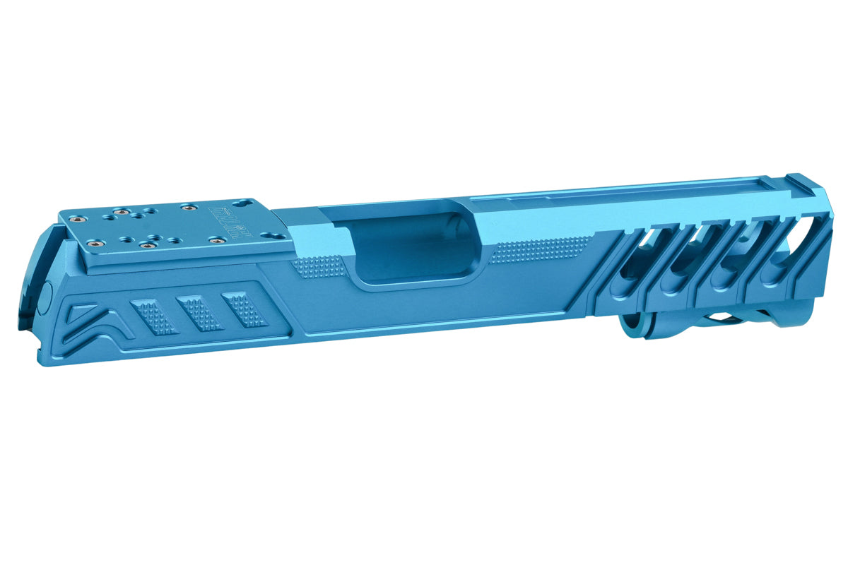 Dr. Black Aluminum Type W Optics Ready Slide For Tokyo Marui Hi Capa 5.1 GBB Airsoft Pistol (Aqua)