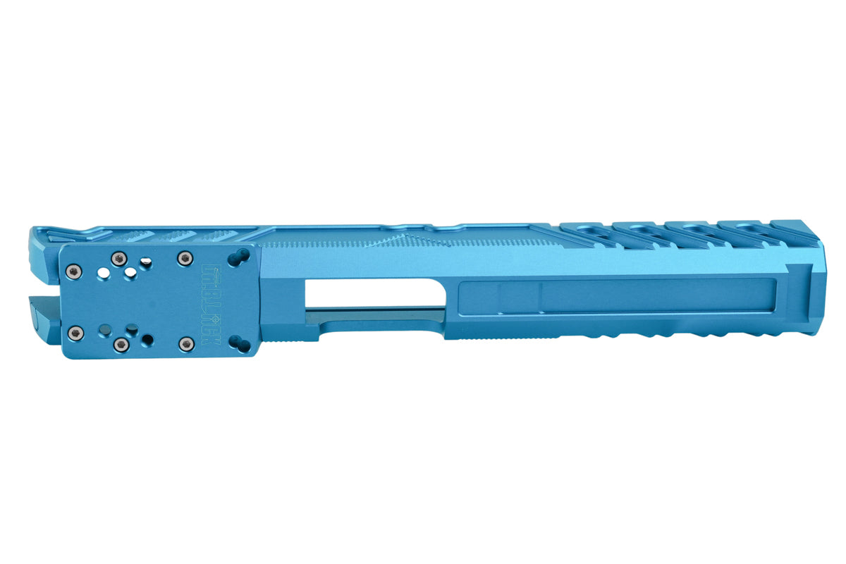 Dr. Black Aluminum Type W Optics Ready Slide For Tokyo Marui Hi Capa 5.1 GBB Airsoft Pistol (Aqua)