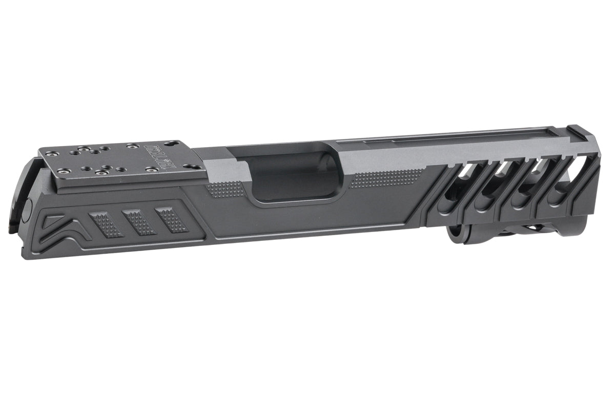 Dr. Black Aluminum Type W Optics Ready Slide For Tokyo Marui Hi Capa 5.1 GBB Airsoft Pistol (Gray)