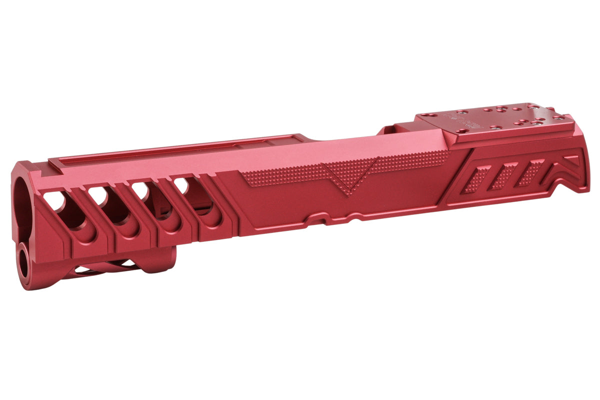 Dr. Black Aluminum Type W Optics Ready Slide For Tokyo Marui Hi Capa 5.1 GBB Airsoft Pistol (Magenta)