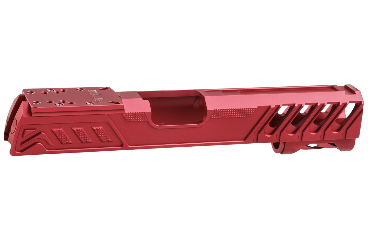 Dr. Black Aluminum Type W Optics Ready Slide For Tokyo Marui Hi Capa 5.1 GBB Airsoft Pistol (Magenta)