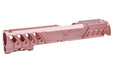 Dr. Black Aluminum Type W Optics Ready Slide For Tokyo Marui Hi Capa 5.1 GBB Airsoft Pistol (Pink)