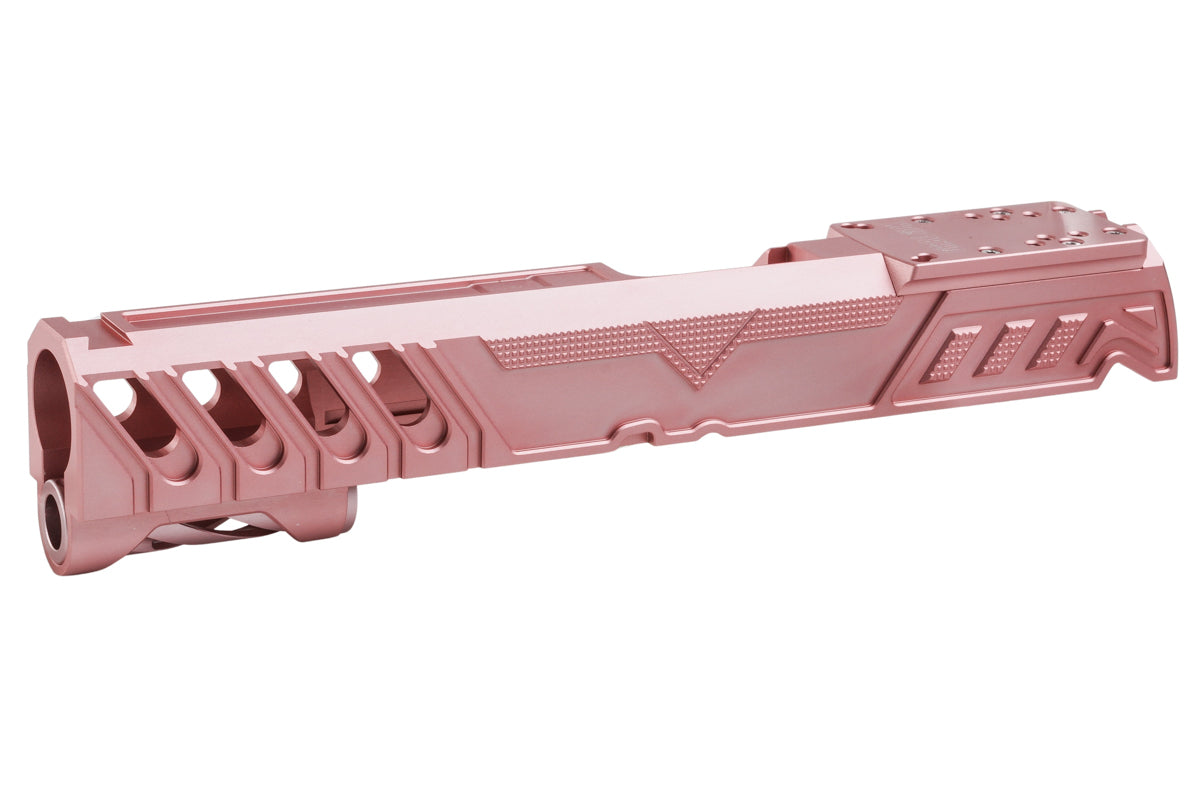 Dr. Black Aluminum Type W Optics Ready Slide For Tokyo Marui Hi Capa 5.1 GBB Airsoft Pistol (Pink)