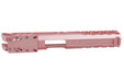 Dr. Black Aluminum Type W Optics Ready Slide For Tokyo Marui Hi Capa 5.1 GBB Airsoft Pistol (Pink)