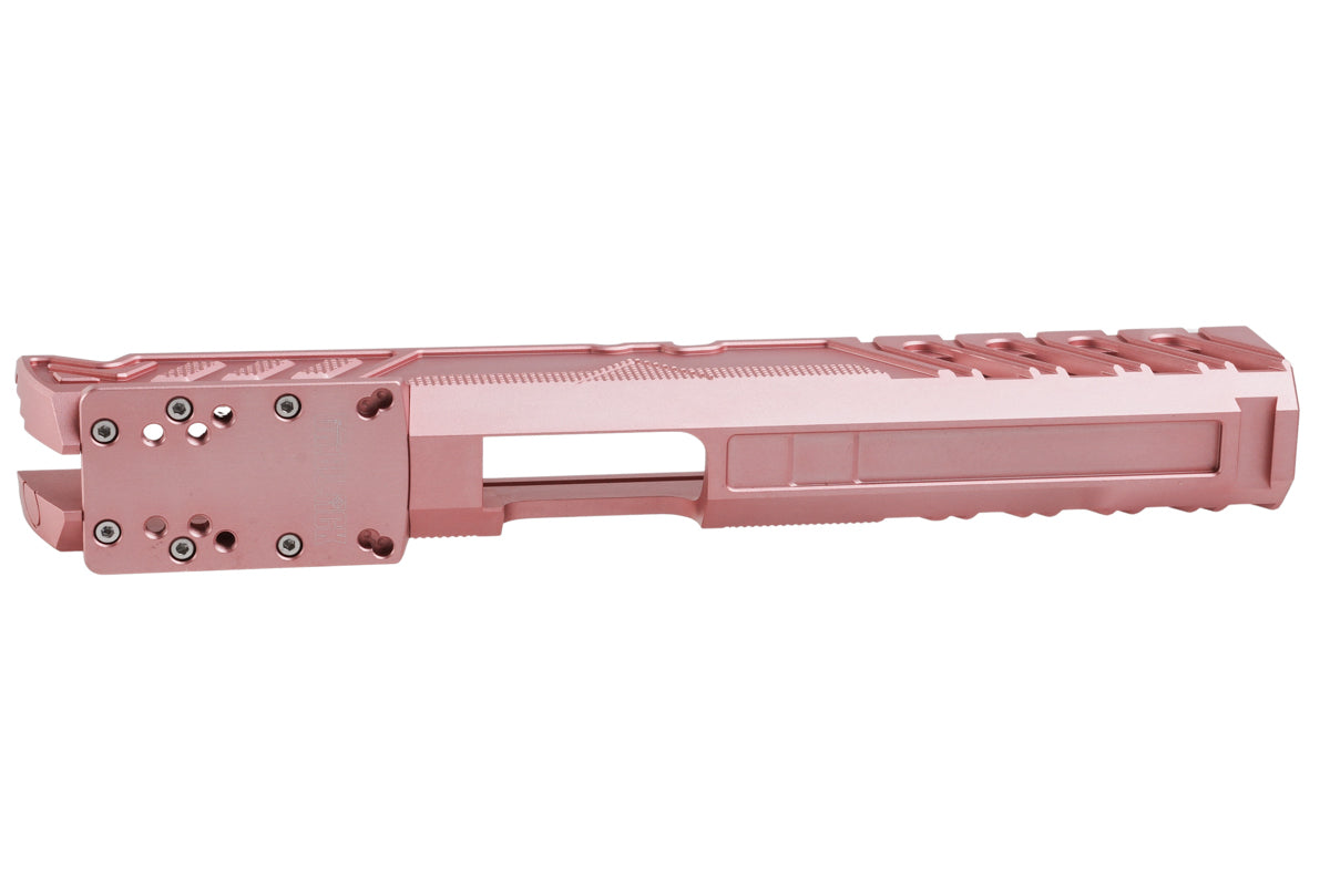 Dr. Black Aluminum Type W Optics Ready Slide For Tokyo Marui Hi Capa 5.1 GBB Airsoft Pistol (Pink)