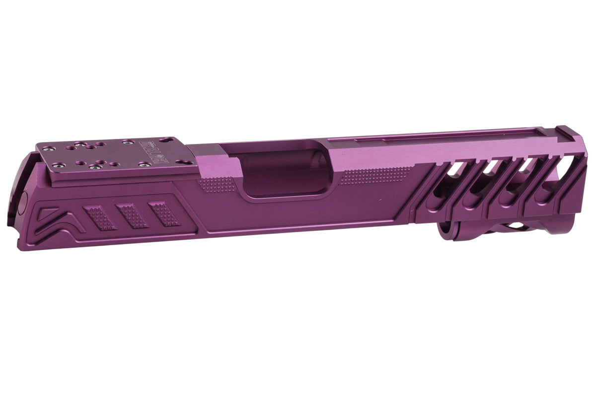 Dr. Black Aluminum Type W Optics Ready Slide For Tokyo Marui Hi Capa 5.1 GBB Airsoft Pistol (Purple)