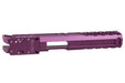 Dr. Black Aluminum Type W Optics Ready Slide For Tokyo Marui Hi Capa 5.1 GBB Airsoft Pistol (Purple)