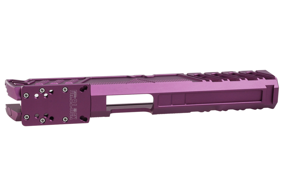 Dr. Black Aluminum Type W Optics Ready Slide For Tokyo Marui Hi Capa 5.1 GBB Airsoft Pistol (Purple)