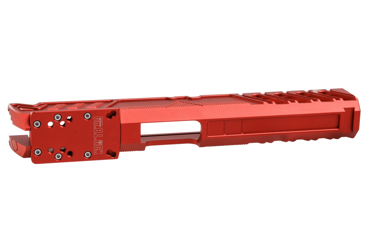 Dr. Black Aluminum Type W Optics Ready Slide For Tokyo Marui Hi Capa 5.1 GBB Airsoft Pistol (Red)