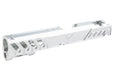 Dr. Black Aluminum Standard Slide For Tokyo Marui Hi Capa 5.1 GBB Airsoft (Type 'W'/ Silver)