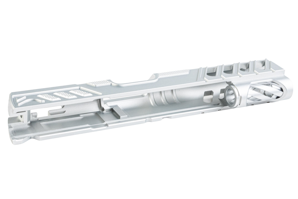 Dr. Black Aluminum Standard Slide For Tokyo Marui Hi Capa 5.1 GBB Airsoft (Type 'W'/ Silver)