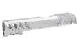 Dr. Black Aluminum Type W Optics Ready Slide For Tokyo Marui Hi Capa 5.1 GBB Airsoft Pistol (Silver)