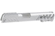 Dr. Black Aluminum Type W Optics Ready Slide For Tokyo Marui Hi Capa 5.1 GBB Airsoft Pistol (Silver)