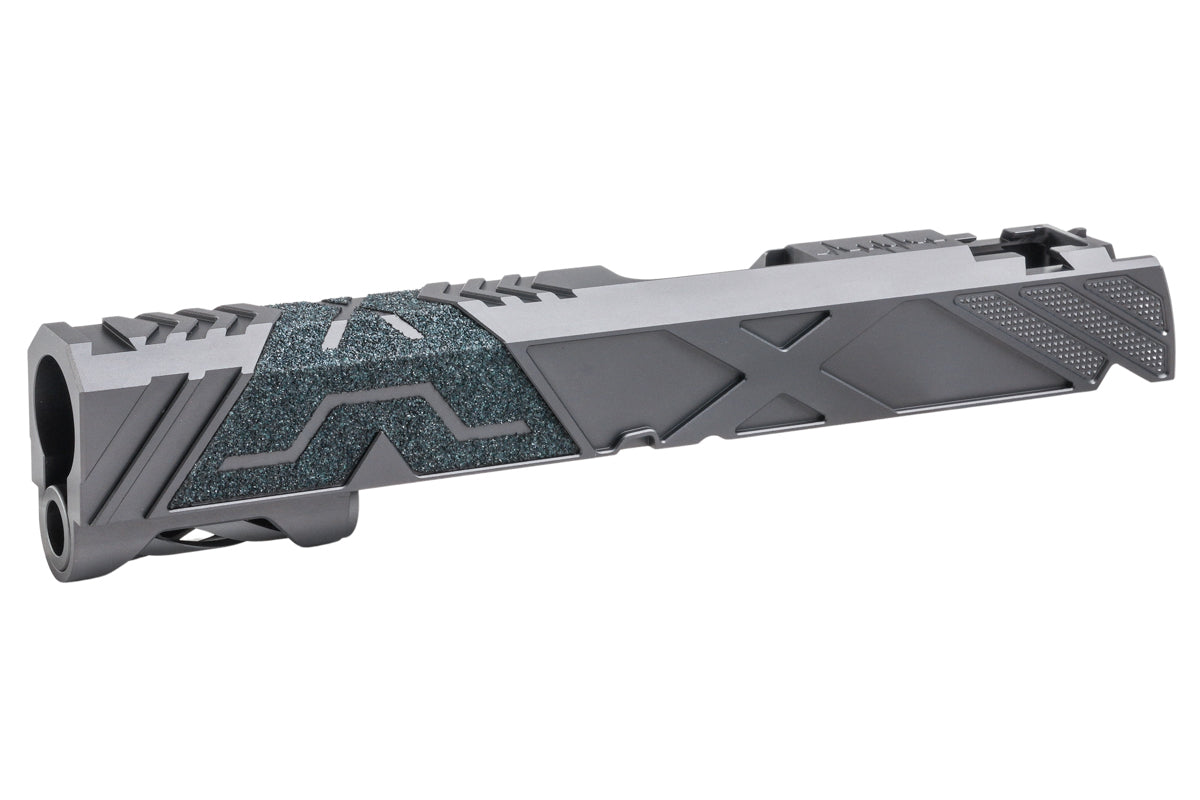 Dr. Black Aluminum Type 'X' Slide For Tokyo Marui Hi Capa 5.1 GBB Airsoft Pistol (Gray)