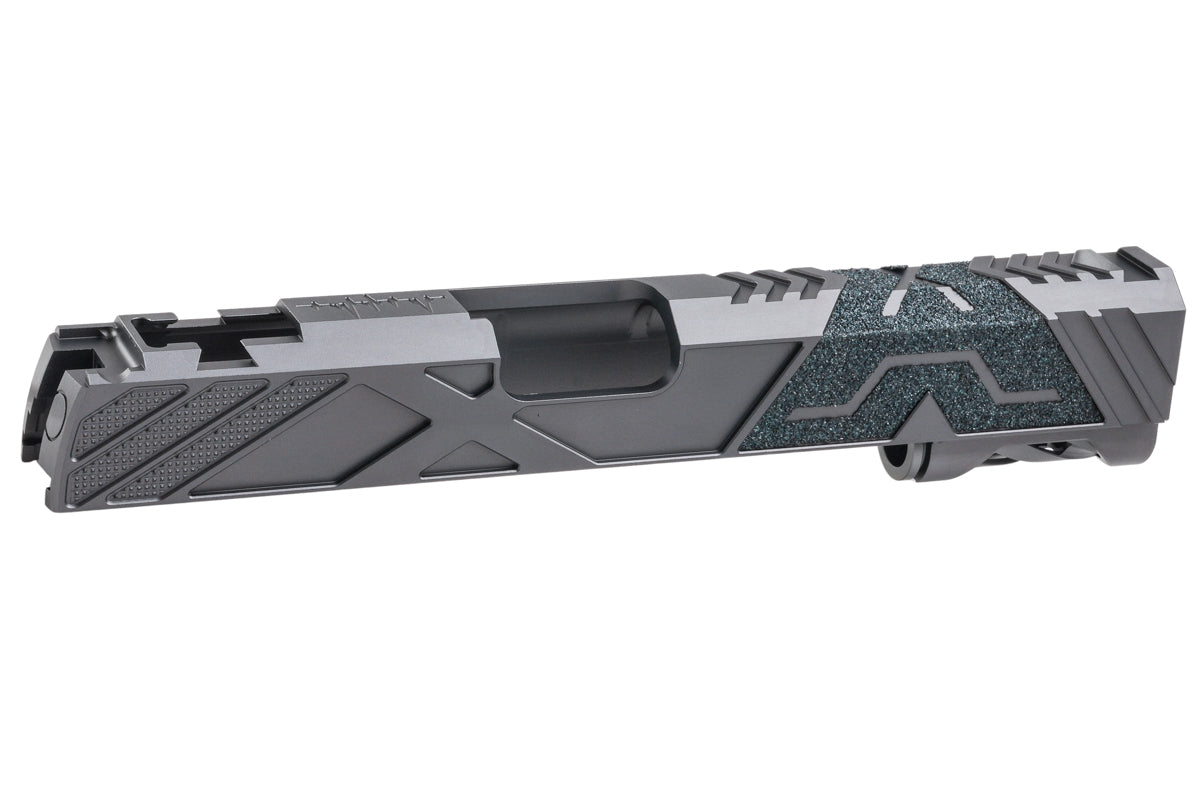 Dr. Black Aluminum Type 'X' Slide For Tokyo Marui Hi Capa 5.1 GBB Airsoft Pistol (Gray)