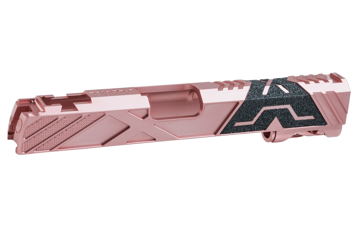 Dr. Black Aluminum Type 'X' Slide For Tokyo Marui Hi Capa 5.1 GBB Airsoft Pistol (Pink)