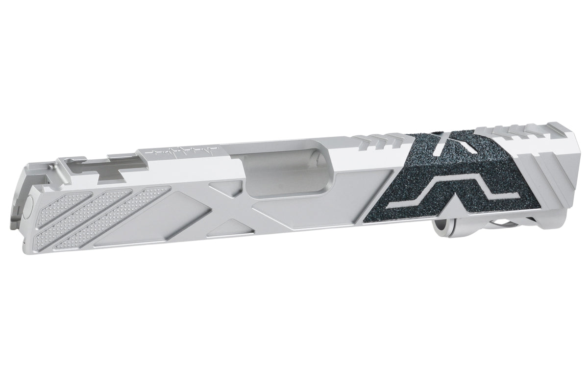 Dr. Black Aluminum Type 'X' Slide For Tokyo Marui Hi Capa 5.1 GBB Airsoft Pistol (Silver)