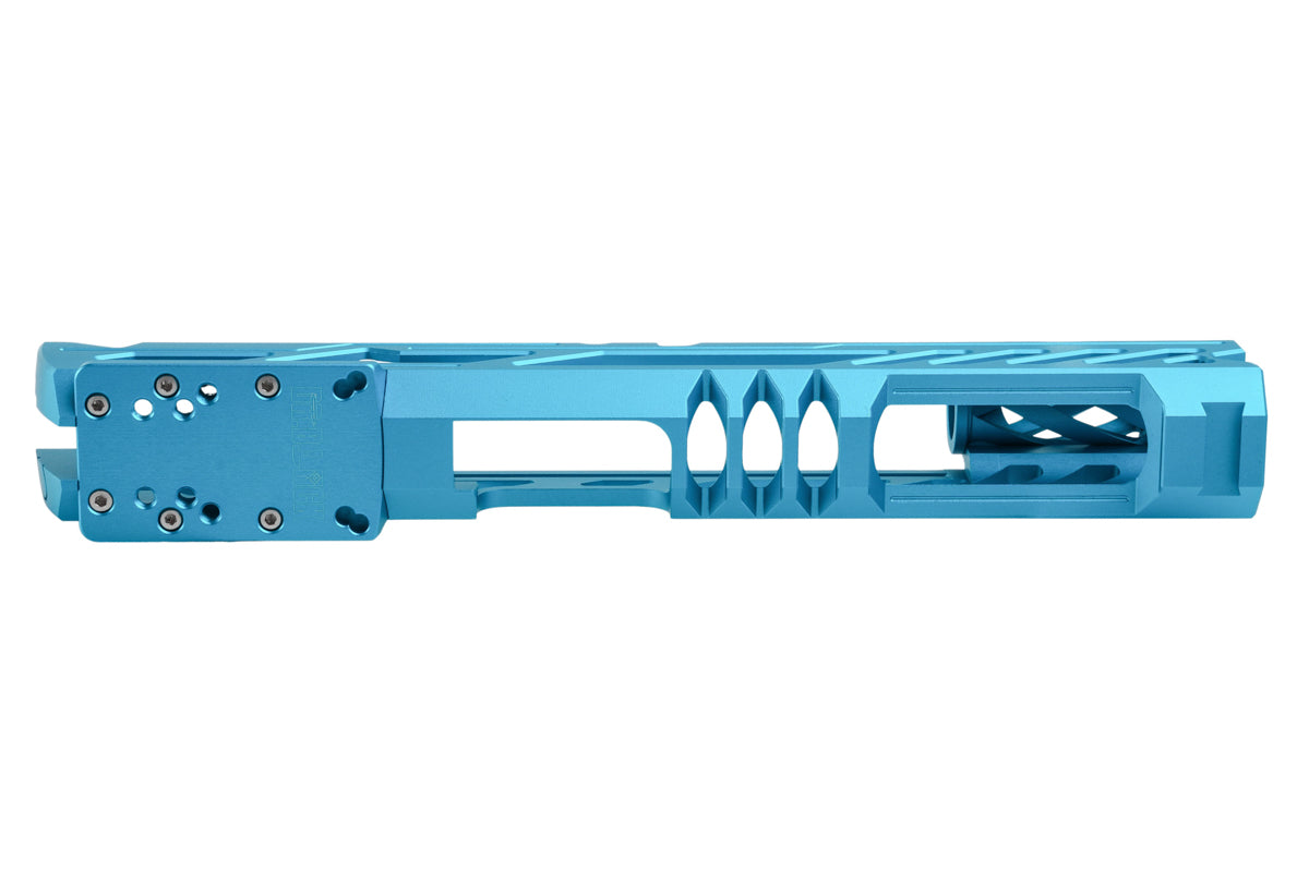 Dr. Black Aluminum Type Y Optics Ready Slide For Tokyo Marui Hi Capa 5.1 GBB Airsoft Pistol (Aqua)