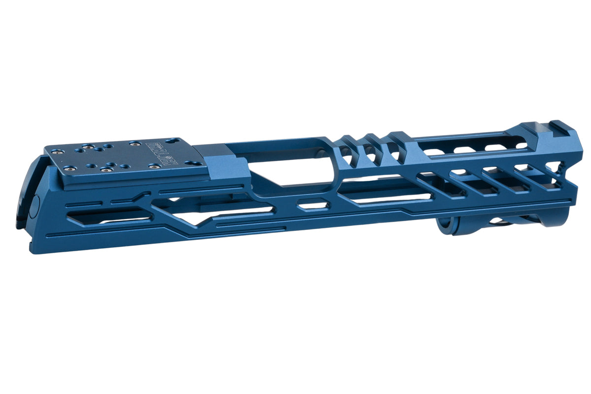 Dr. Black Aluminum Type Y Optics Ready Slide For Tokyo Marui Hi Capa 5.1 GBB Airsoft Pistol (Blue)