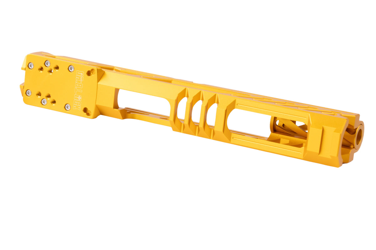Dr. Black Aluminum Type Y Optics Ready Slide For Tokyo Marui Hi Capa 5.1 GBB Airsoft Pistol (Gold)